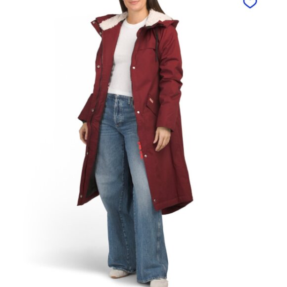 NEW HUNTER Acacia Rubberized Rain Jacket in Rose for women 1225 8m4 - Picture 3 of 6